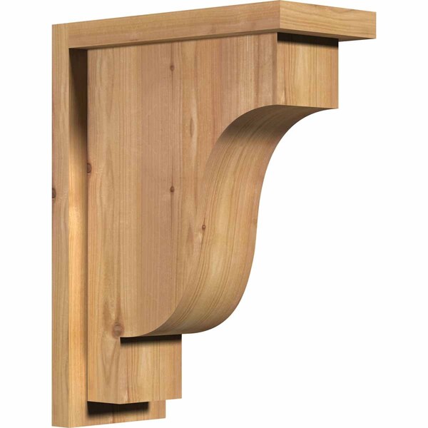 Ekena Millwork Newport Smooth Corbel w/Backplate, Western Red Cedar, 5 1/2"W x 12"D x 16"H COR06X12X16NEW01SWR - main